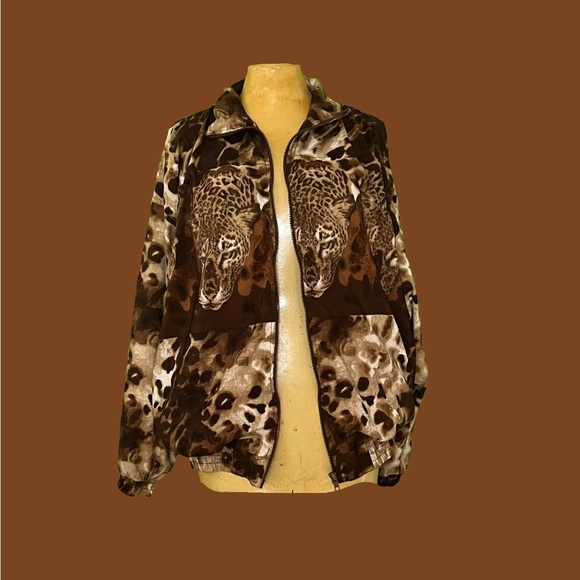 🐆Vintage Leopard Print Zip-Up Jacket🐆 - Picture 3 of 4